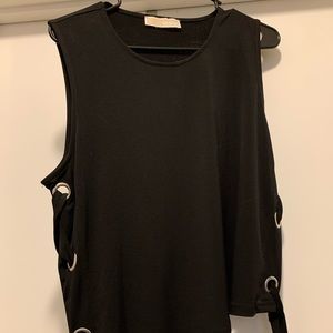 Black Michael Kors Crop Top